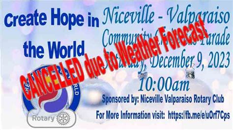 The 2023 Niceville Christmas Parade is canceled